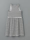 Crew Neck Striped Girl Dress